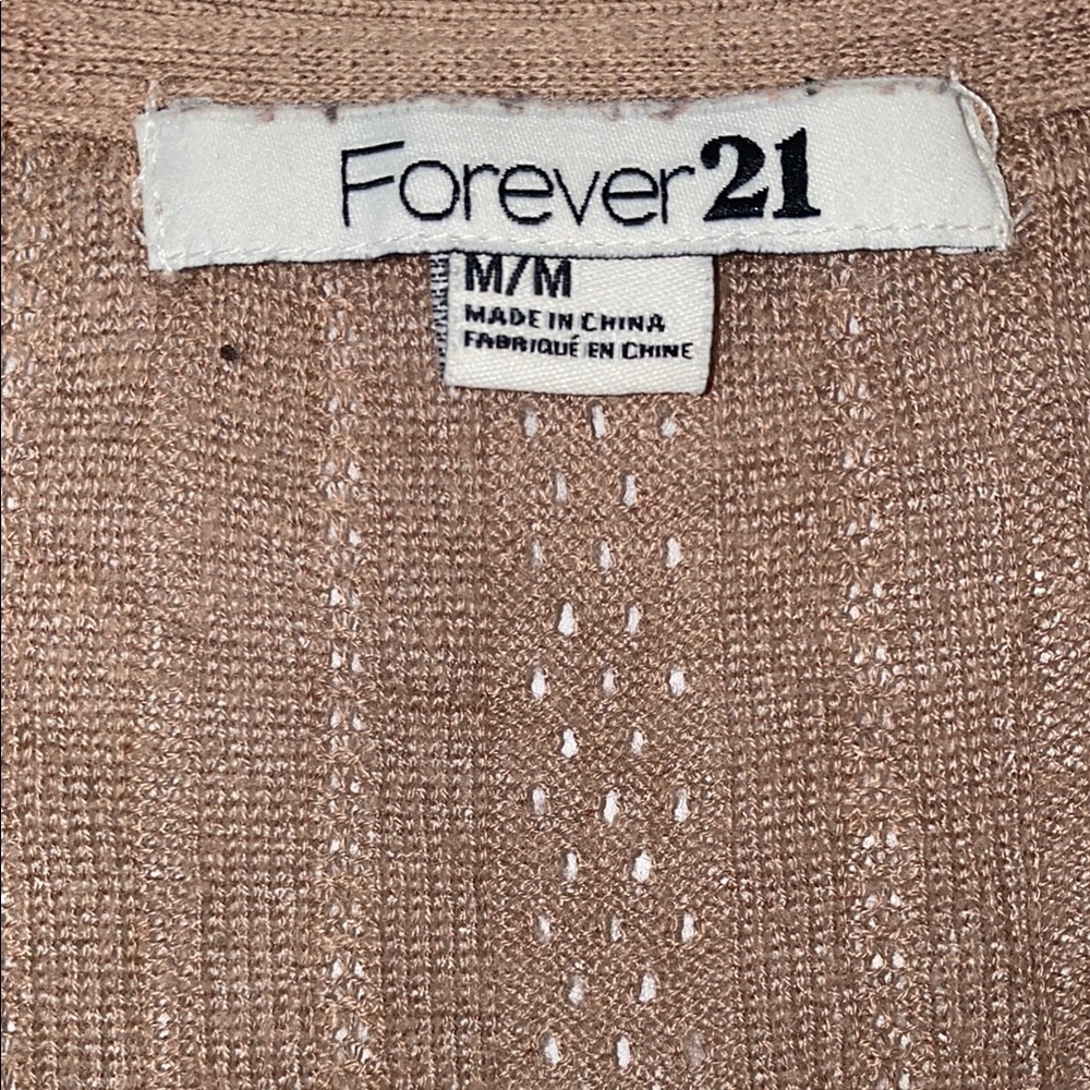 Forever 21 Tan Knit Cardigan Sweater - Picture 5 of 6